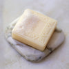 White Marble Plate with Orange Blossom Soap
